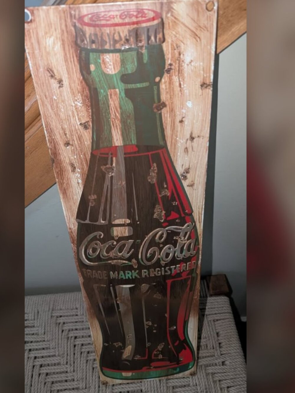 Vintage Ande Rooney Porcelain Coca-Cola Sign 20" - Retro Decor